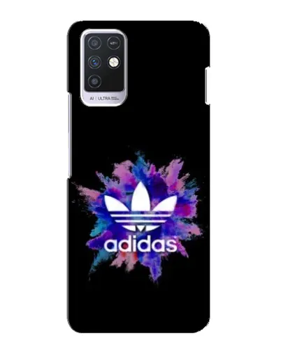 Чехол для Infinix Note 10 с картинкой «Взрыв красок Adidas»
