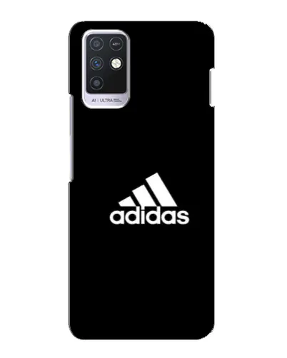 Чехол для Infinix Note 10 с картинкой «Черная классика Adidas»