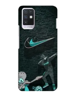 Чехол для Infinix Note 10 с картинкой «Спортивный арт Nike»