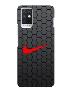 Чехол для Infinix Note 10 с картинкой «Nike — карбоновая сетка»