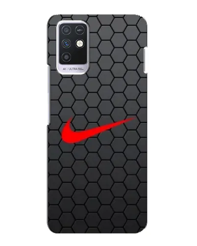 Чехол для Infinix Note 10 с картинкой «Nike — карбоновая сетка»