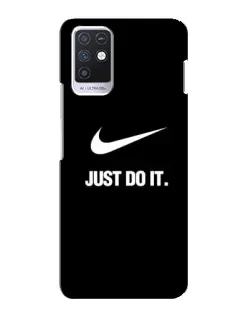 Чехол для Infinix Note 10 с картинкой «Классический принт Nike»