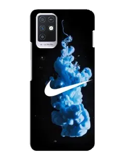 Чехол для Infinix Note 10 с картинкой «Nike и синий дым»