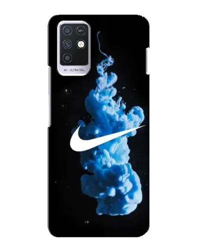 Чехол для Infinix Note 10 с картинкой «Nike и синий дым»