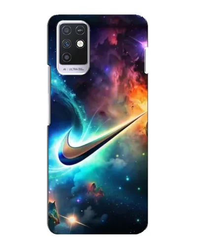 Чехол для Infinix Note 10 с картинкой «Космический Nike Swoosh»