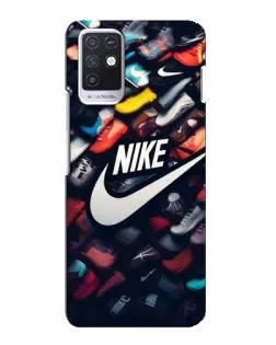 Чехол для Infinix Note 10 с картинкой «Коллекция кроссовок Nike»