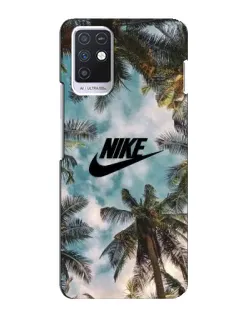 Чехол для Infinix Note 10 с картинкой «Тропический принт Nike»