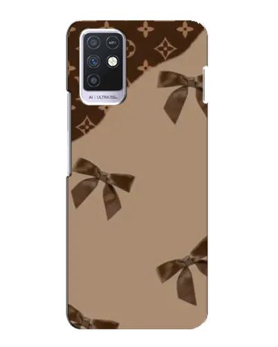 Чехол для Infinix Note 10 с картинкой «LV — кофейный атлас»