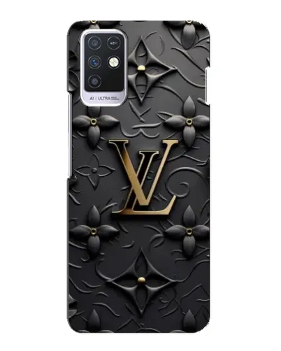 Чехол для Infinix Note 10 с картинкой «Кожаная текстура LV»