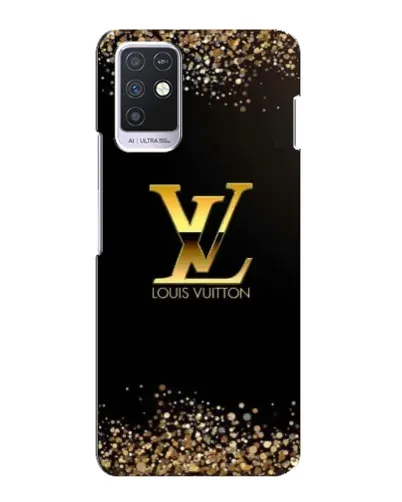 Чехол для Infinix Note 10 с картинкой «LV — золотые искры»
