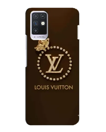 Чехол для Infinix Note 10 с картинкой «LV — золотая печать»