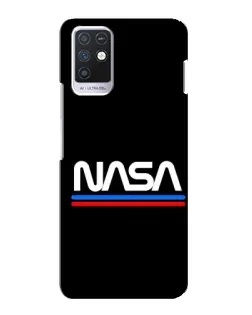 Чехол для Infinix Note 10 с картинкой «NASA — классика Red Blue»