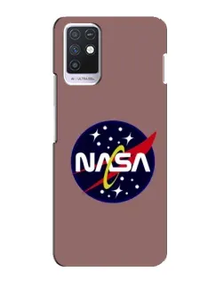 Чехол для Infinix Note 10 с картинкой «NASA — ретро космос»