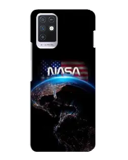 Чехол для Infinix Note 10 с картинкой «Земля из космоса NASA»