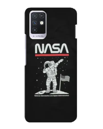 Чехол для Infinix Note 10 с картинкой «NASA — шагаем по Луне» Чехол для Infinix Note 10 с картинкой «NASA — шагаем по Луне»