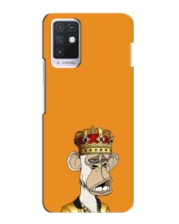 Чехол для Infinix Note 10 с картинкой «Золотая обезьяна Bored Ape»