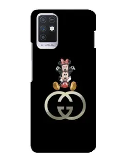 Чехол для Infinix Note 10 с картинкой «Минни Маус на лого»