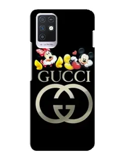 Чехол для Infinix Note 10 с картинкой «Gucci — герои Disney»