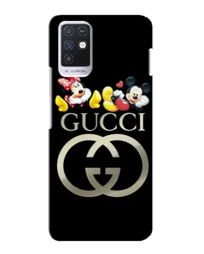 Чехол для Infinix Note 10 с картинкой «Gucci — герои Disney»