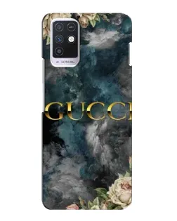 Чехол для Infinix Note 10 с картинкой «Абстрактные цветы Gucci»
