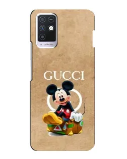 Чехол для Infinix Note 10 с картинкой «Микки Маус Gucci — крафт»