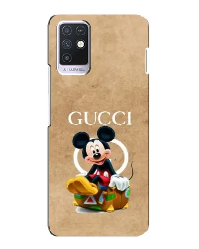 Чехол для Infinix Note 10 с картинкой «Микки Маус Gucci — крафт»