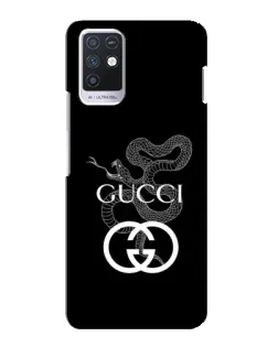 Чехол для Infinix Note 10 с картинкой «Gucci — серебряная змея»