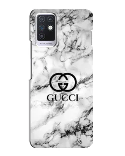 Чехол для Infinix Note 10 с картинкой «Gucci — мраморный шик»