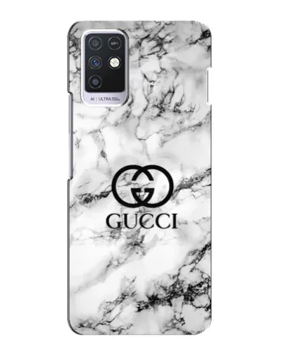 Чехол для Infinix Note 10 с картинкой «Gucci — мраморный шик»