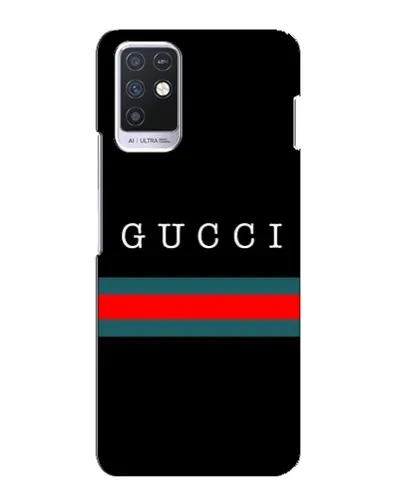 Чехол для Infinix Note 10 с картинкой «Gucci — красный пояс»
