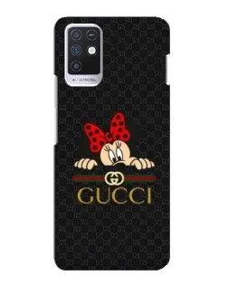 Чехол для Infinix Note 10 с картинкой «Минни Маус Gucci — черный»