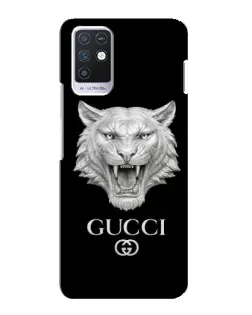 Чехол для Infinix Note 10 с картинкой «Gucci — серебряный лев»