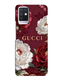 Чехол для Infinix Note 10 с картинкой «Gucci — бордовые розы»