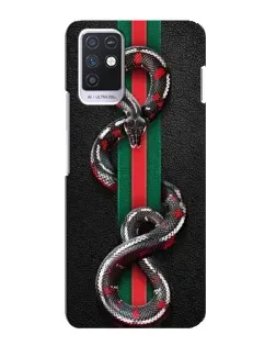 Чехол для Infinix Note 10 с картинкой «Gucci — змея на полосе»