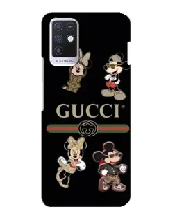 Чехол для Infinix Note 10 с картинкой «Gucci — герои Disney и монограмма»
