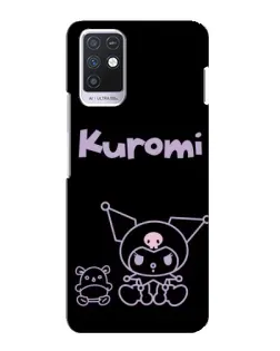 Чохол для Infinix Note 10 з картинкою «Kuromi — чорний мінімалізм»