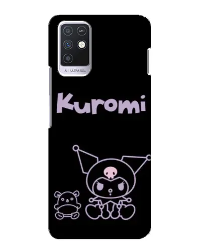 Чохол для Infinix Note 10 з картинкою «Kuromi — чорний мінімалізм»