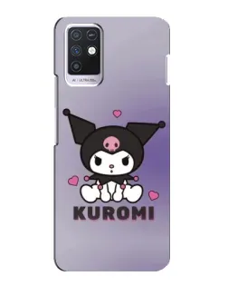 Чохол для Infinix Note 10 з картинкою «Kuromi — фіолетовий арт»