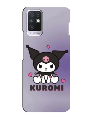 Чохол для Infinix Note 10 з картинкою «Kuromi — фіолетовий арт»