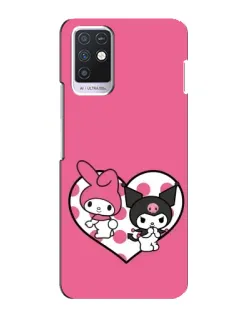 Чохол для Infinix Note 10 з картинкою «Kuromi та My Melody»