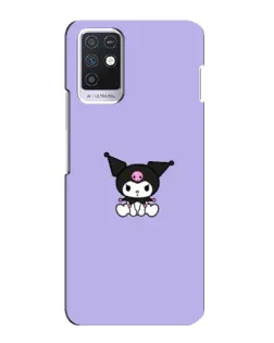 Чохол для Infinix Note 10 з картинкою «Kuromi — фіолетовий мінімалізм»