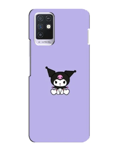 Чохол для Infinix Note 10 з картинкою «Kuromi — фіолетовий мінімалізм»