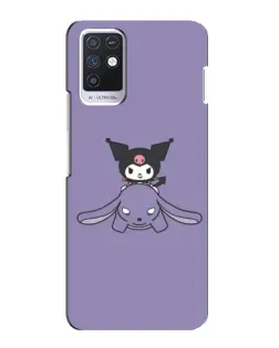 Чохол для Infinix Note 10 з картинкою «Kuromi на ліловому фоні»