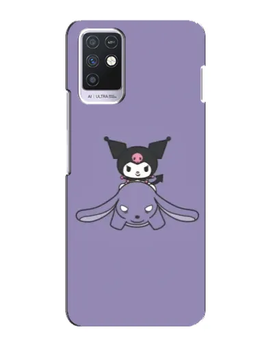 Чохол для Infinix Note 10 з картинкою «Kuromi на ліловому фоні»