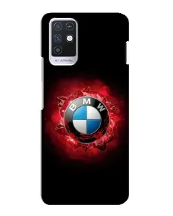 Чехол для Infinix Note 10 с картинкой «Логотип BMW — вспышка»