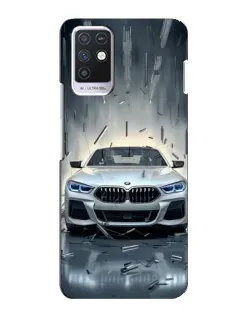 Чехол для Infinix Note 10 с картинкой «BMW в свете фар»