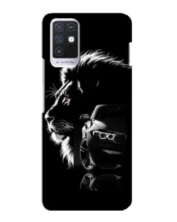 Чехол для Infinix Note 10 с картинкой «BMW и лев»
