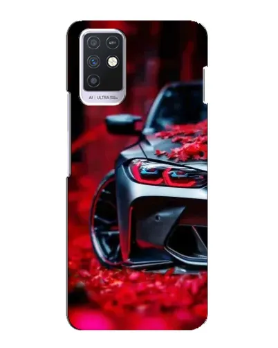 Чехол для Infinix Note 10 с картинкой «Спортивная BMW и цветы» Чехол для Infinix Note 10 с картинкой «Спортивная BMW и цветы»