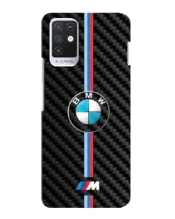 Чехол для Infinix Note 10 с картинкой «Эмблема BMW и карбон»