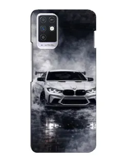 Чехол для Infinix Note 10 с картинкой «BMW сквозь туман»